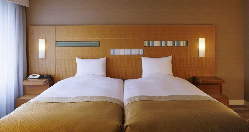 Habitación Deluxe con 2 camas individuales, para no fumadores | Minibar, caja de seguridad en la habitación y escritorio 