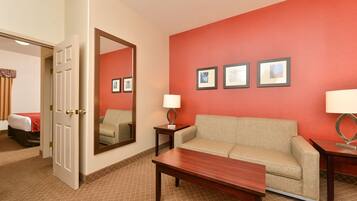 Suite, 1 King Bed with Sofa bed | In-room safe, desk, iron/ironing board, bed sheets