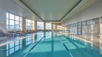 Indoor pool, seasonal outdoor pool