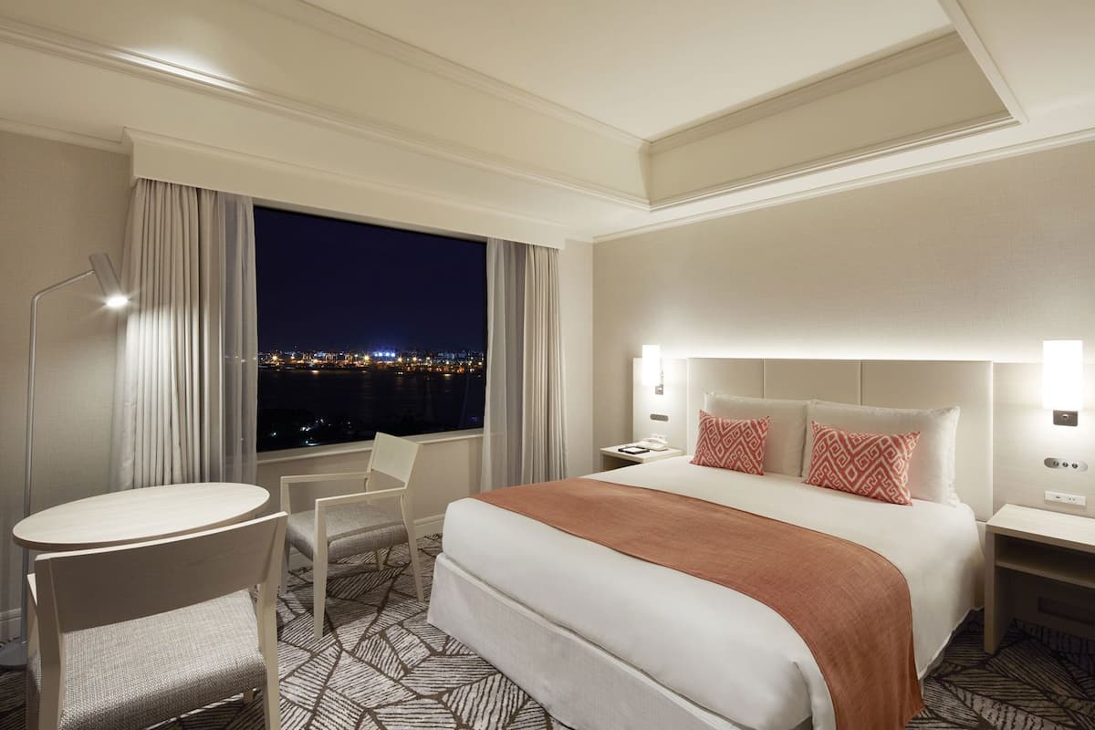 Down comforters, in-room safe, laptop workspace, blackout drapes