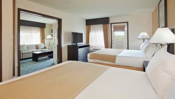 In-room safe, desk, laptop workspace, blackout drapes