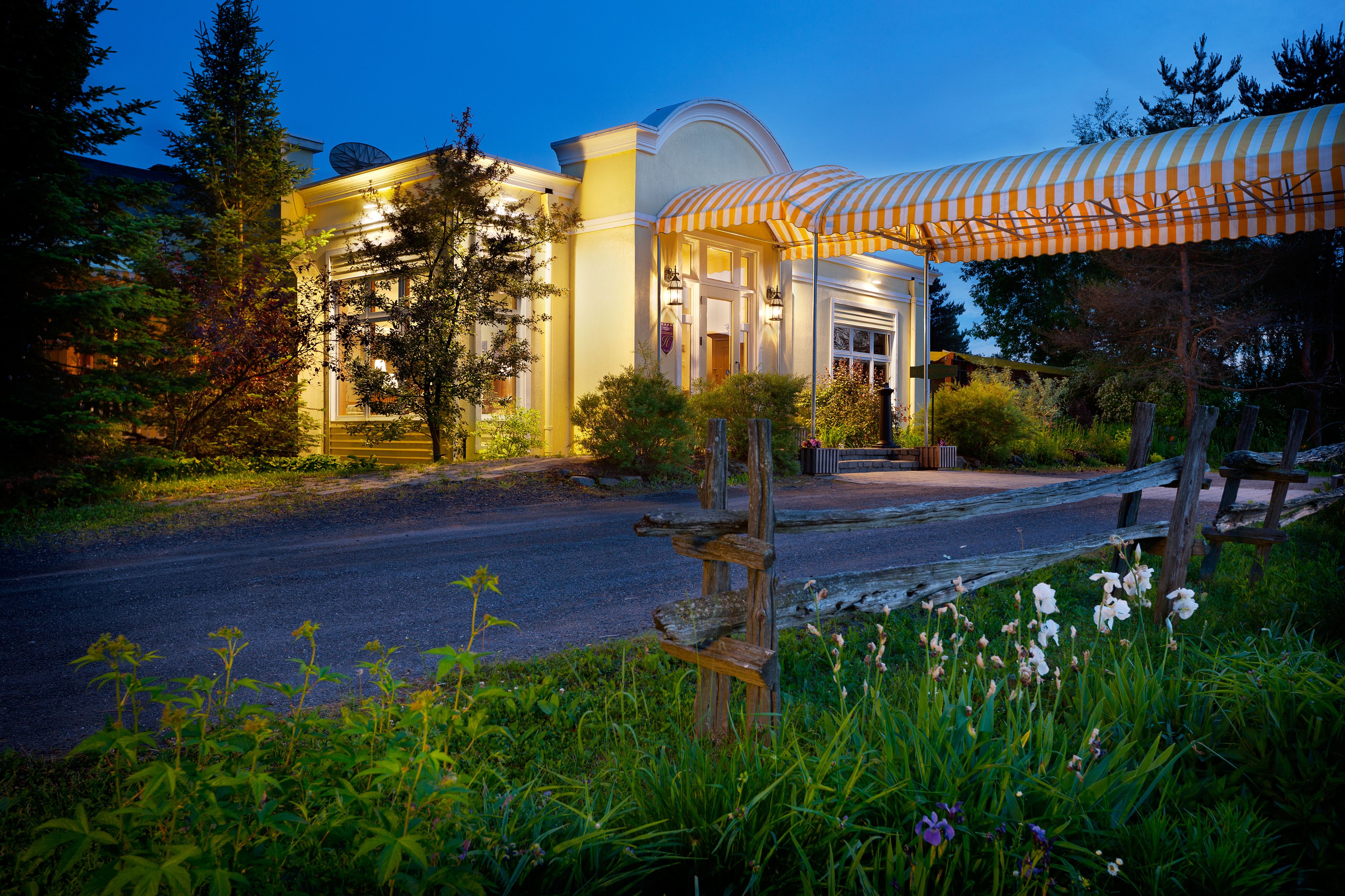 front of property – evening/night