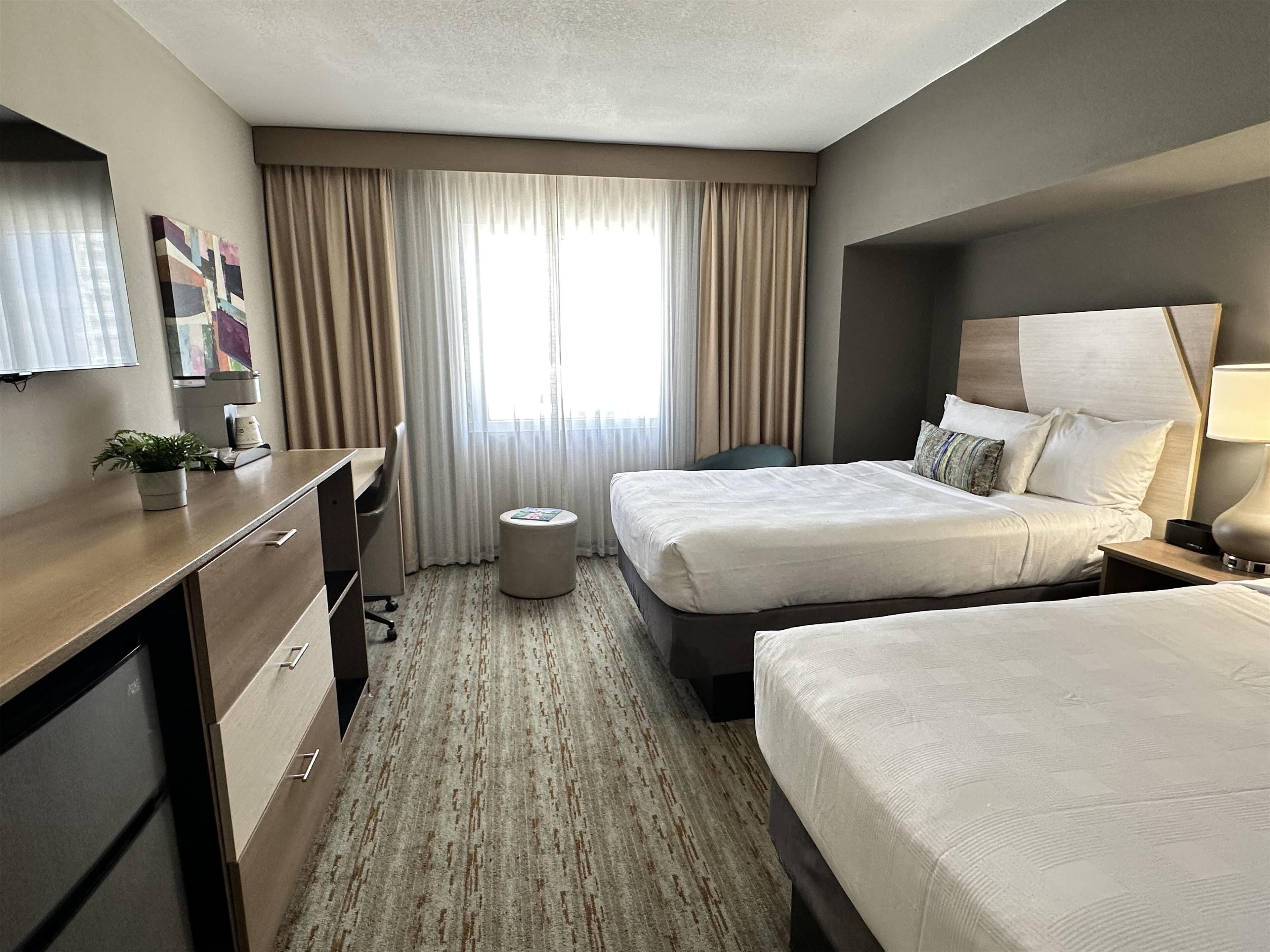 Executive Suite, 2 Double Beds, Non Smoking, Balcony | Premium bedding, pillowtop beds, desk, laptop workspace