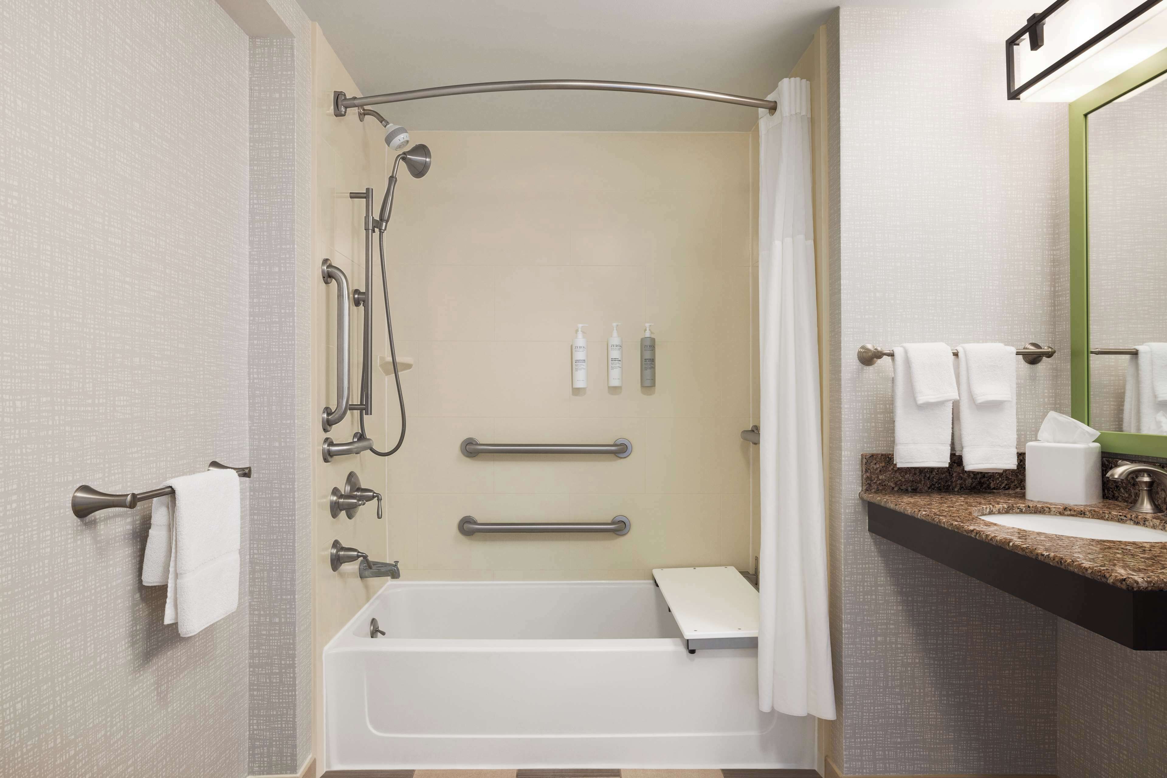 room, 2 queen beds, accessible, non smoking | bathroom | shower, free toiletries, hair dryer, bathrobes