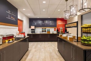 Free daily buffet breakfast