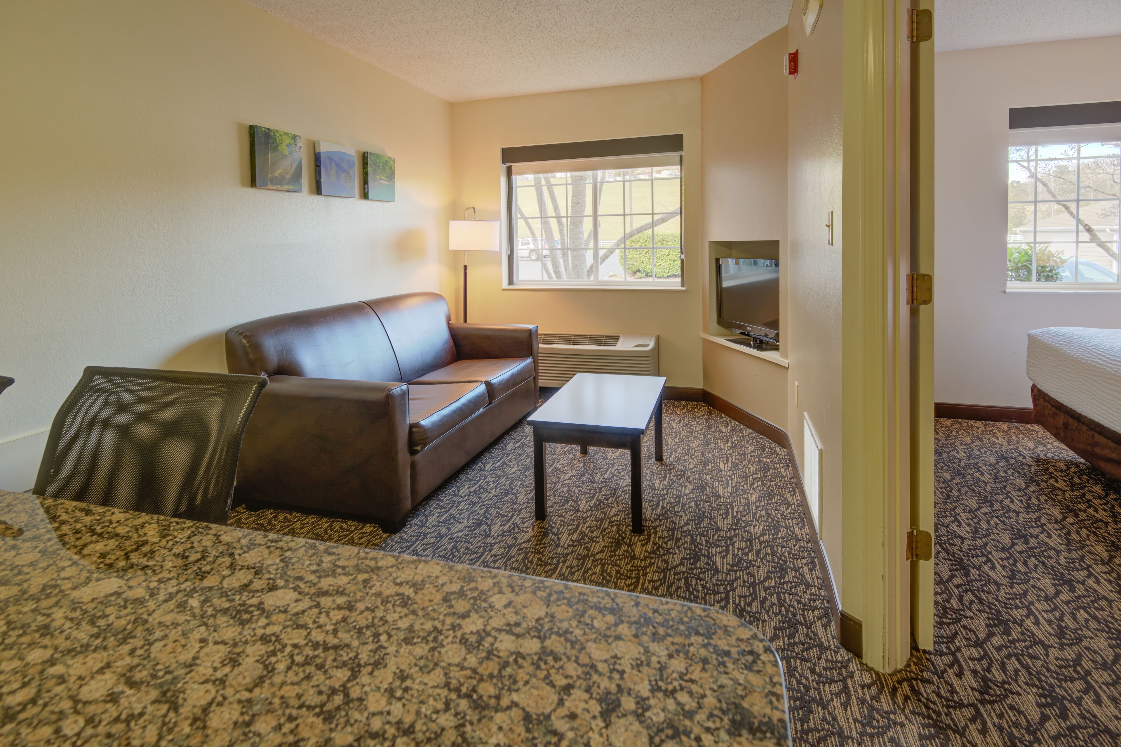 standard suite, 1 queen bed with sofa bed | desk, laptop workspace, blackout curtains, iron/ironing board