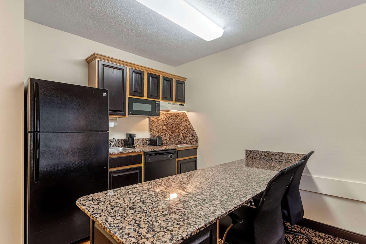 standard suite, 1 queen bed with sofa bed | desk, laptop workspace, blackout curtains, iron/ironing board