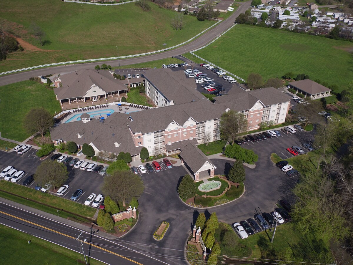 Aerial view of the Laconte Hotel
