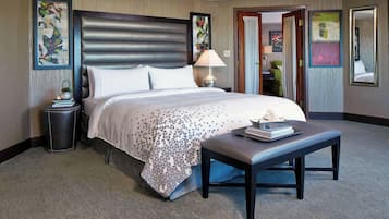 Premium bedding, down comforters, pillowtop beds, minibar