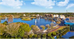 Room, 2 Double Beds, Lake View | View from room