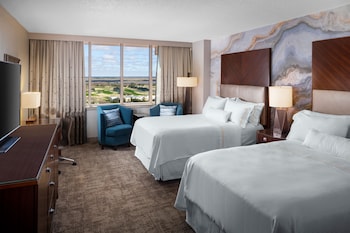 Room, 2 Double Beds, Golf View | Premium bedding, pillowtop beds, in-room safe, desk at The Westin Savannah Harbor Golf Resort & Spa