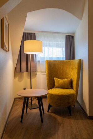 Allergitestet sengetøy, safe på rommet, skrivebord og lydisolert