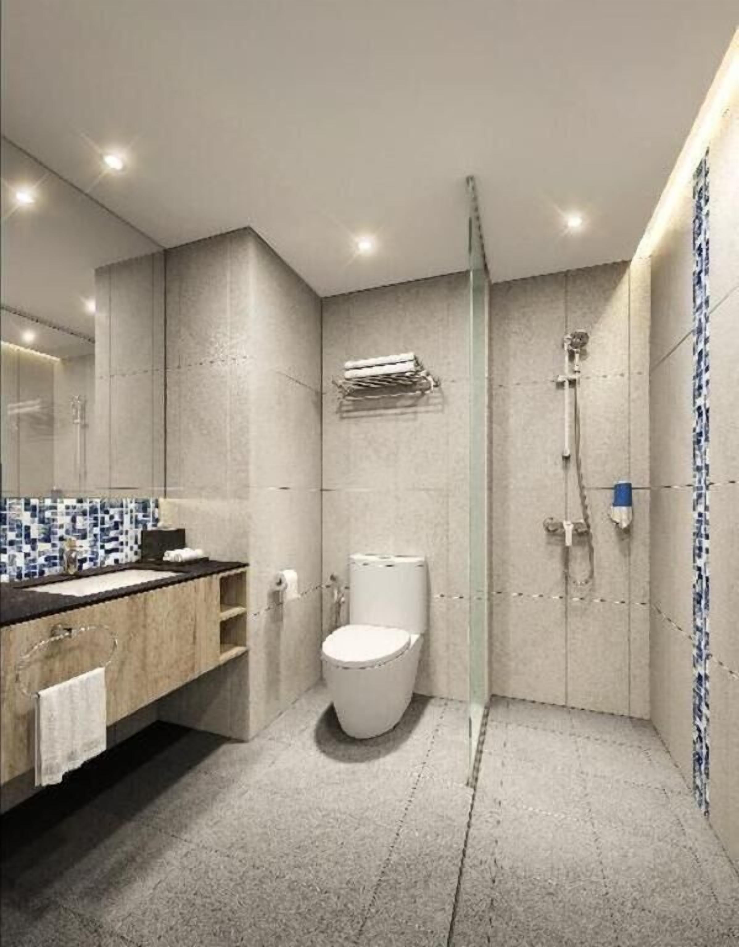 Regadera, regadera con hidromasaje, amenidades de baño gratuitas 