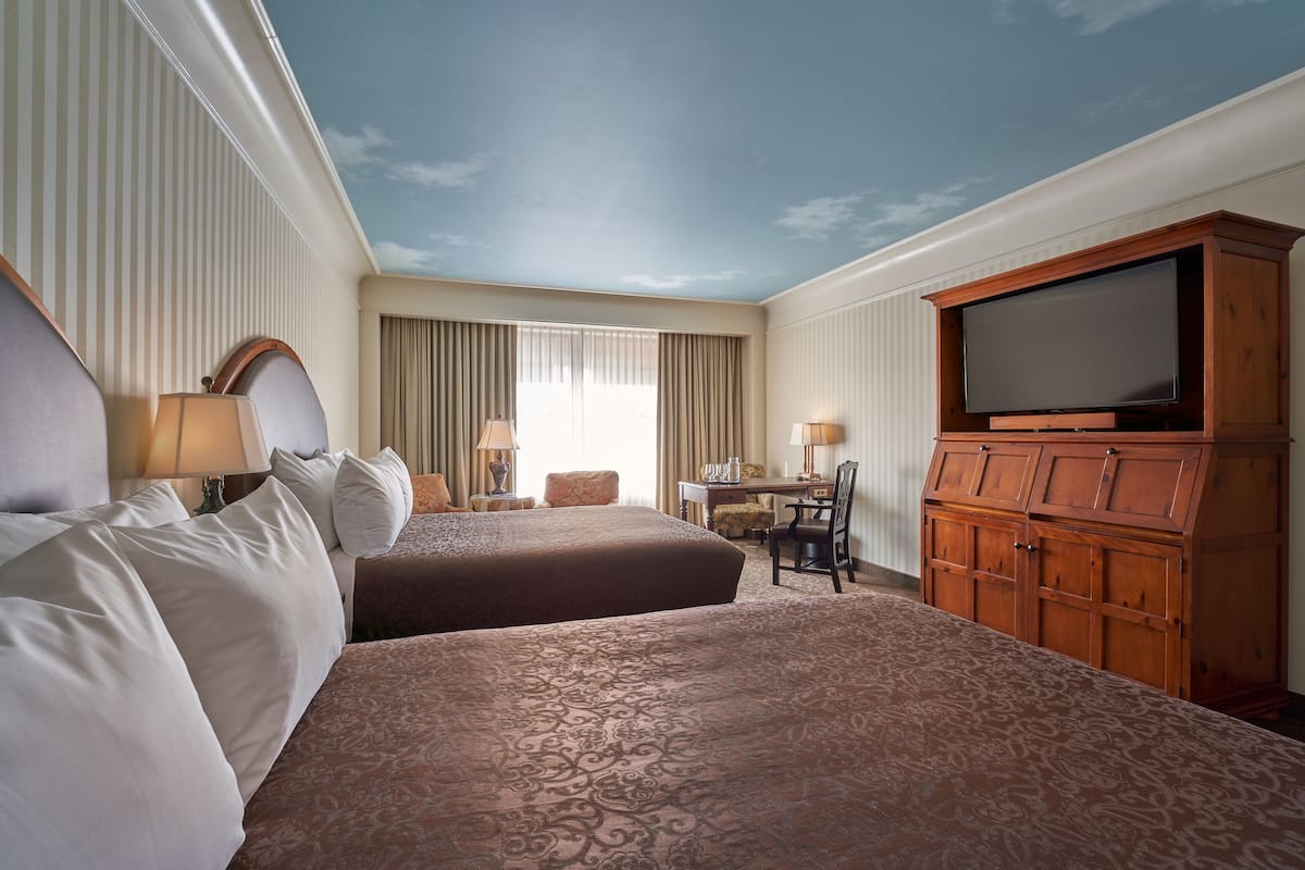standard room, 2 queen beds | egyptian cotton sheets, premium bedding, in-room safe, desk