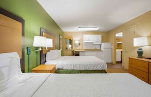 Studio, 2 Double Beds, Non Smoking | Desk, free WiFi, bed sheets - Extended Stay America Select Suites - Washington, DC - Sterling - Dulles (Sterling)