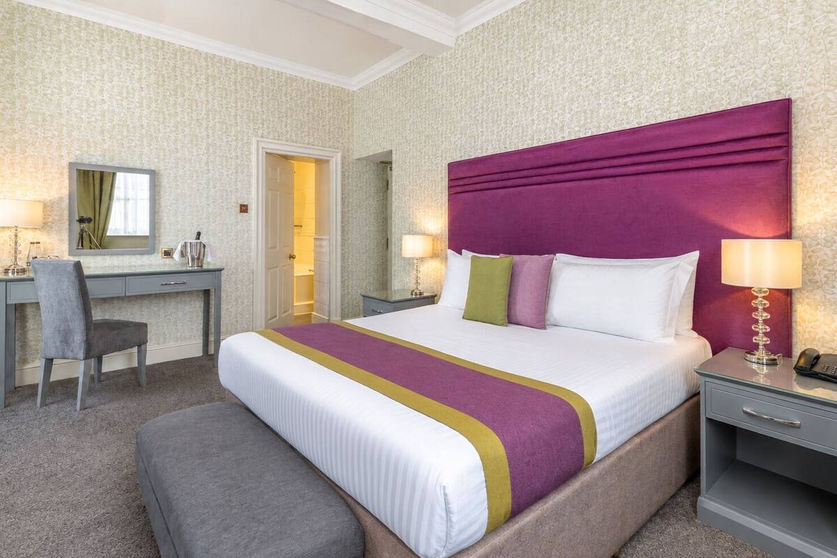 Desk, blackout curtains, iron/ironing board, free WiFi
