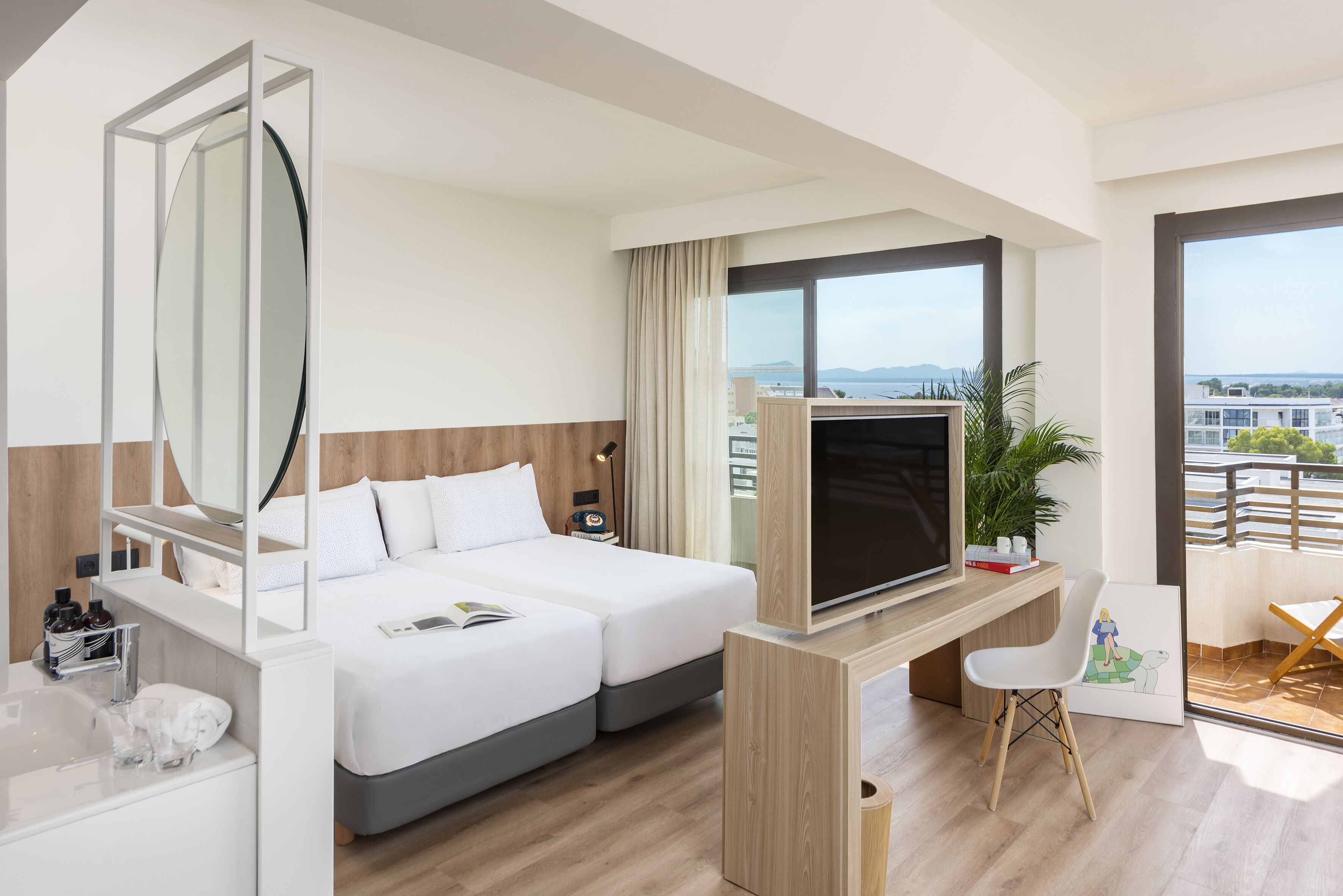 the loft sea view | free minibar items, in-room safe, laptop workspace, blackout curtains