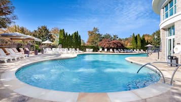 Indoor pool, seasonal outdoor pool, open 7:00 AM to 11 PM, free cabanas