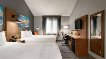 Double Room, 2 Queen Beds, Non Smoking | Premium bedding, desk, laptop workspace, blackout drapes