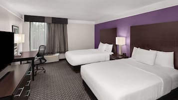 Room, 2 Double Beds, Non Smoking | Premium bedding, pillowtop beds, desk, laptop workspace