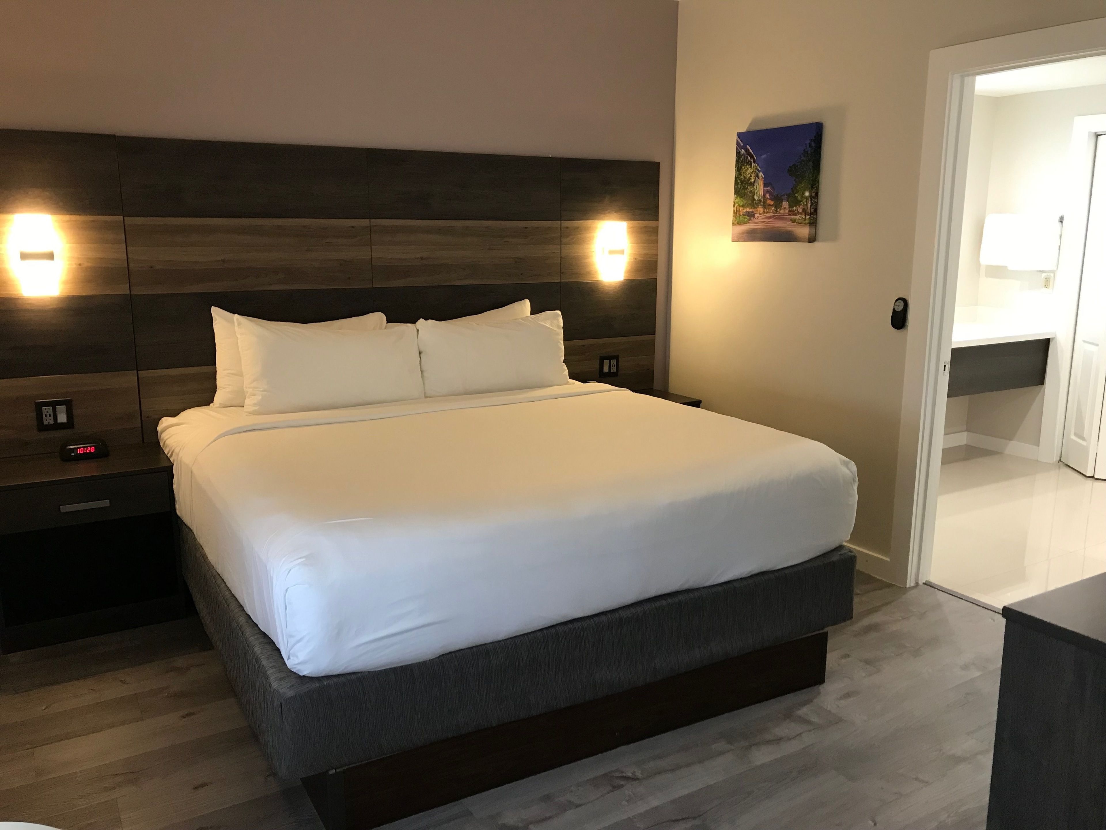 suite, 1 king bed, non smoking (one-bedroom) | premium bedding, desk, blackout curtains, iron/ironing board