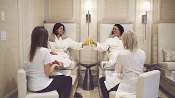 Behandlingsrum til par, kropsbehandlinger, aromaterapi