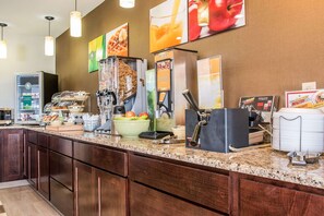 Free daily buffet breakfast 