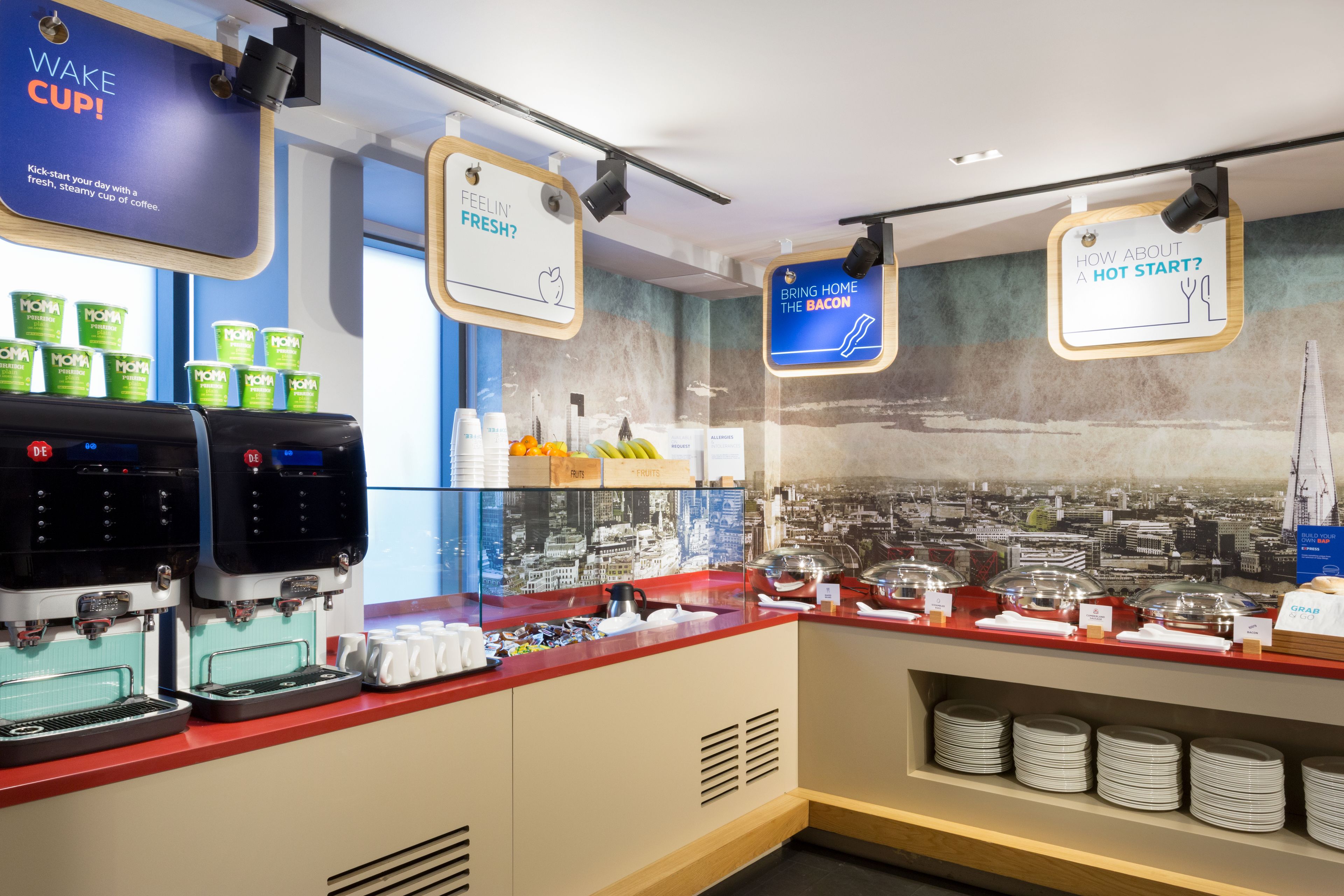 free daily self-service breakfast