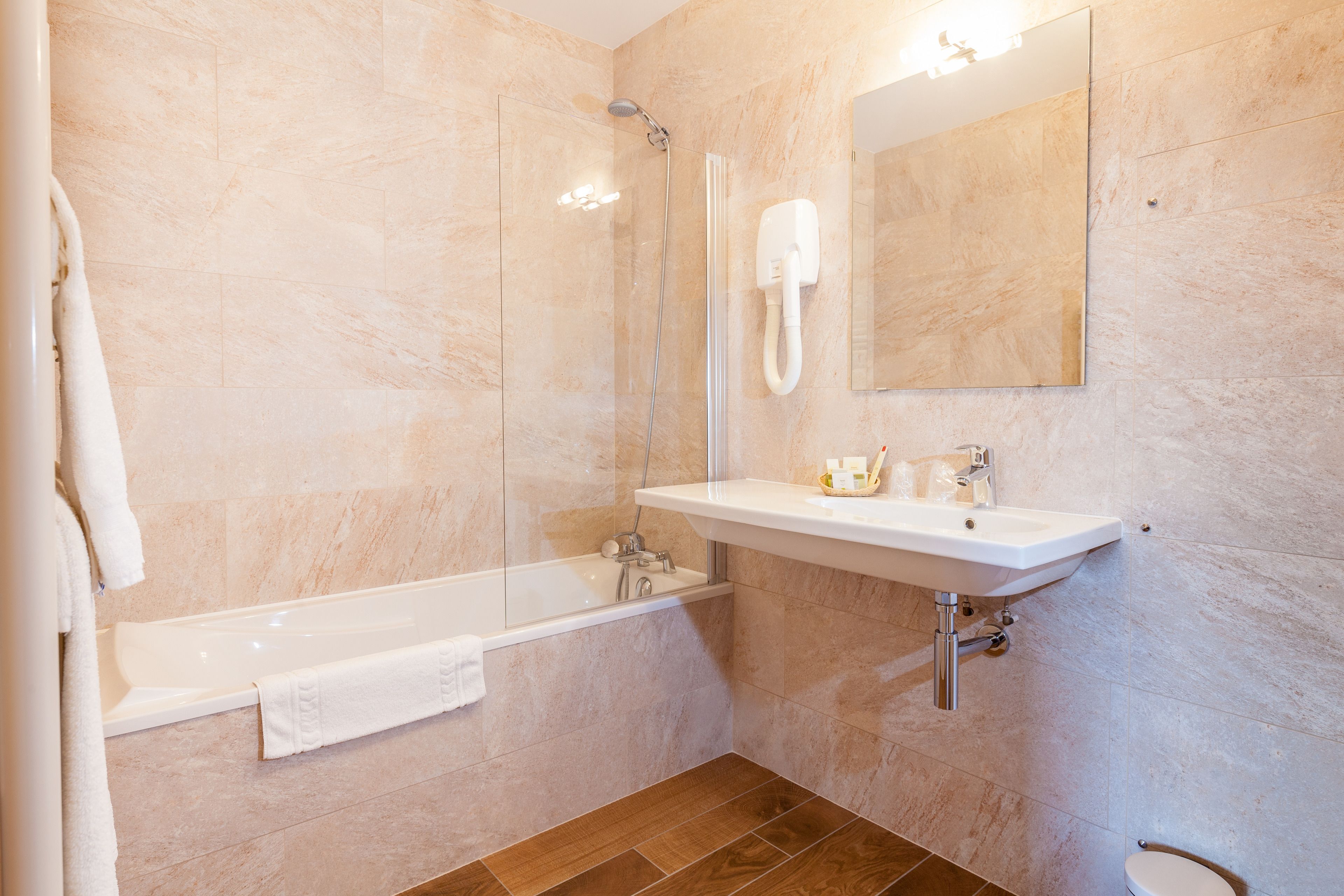 comfort double room, 1 queen bed | bathroom | free toiletries, hair dryer, towels, soap