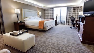 1 bedroom, desk, blackout drapes, iron/ironing board
