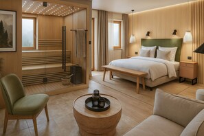 Caja de seguridad en la habitación y escritorio