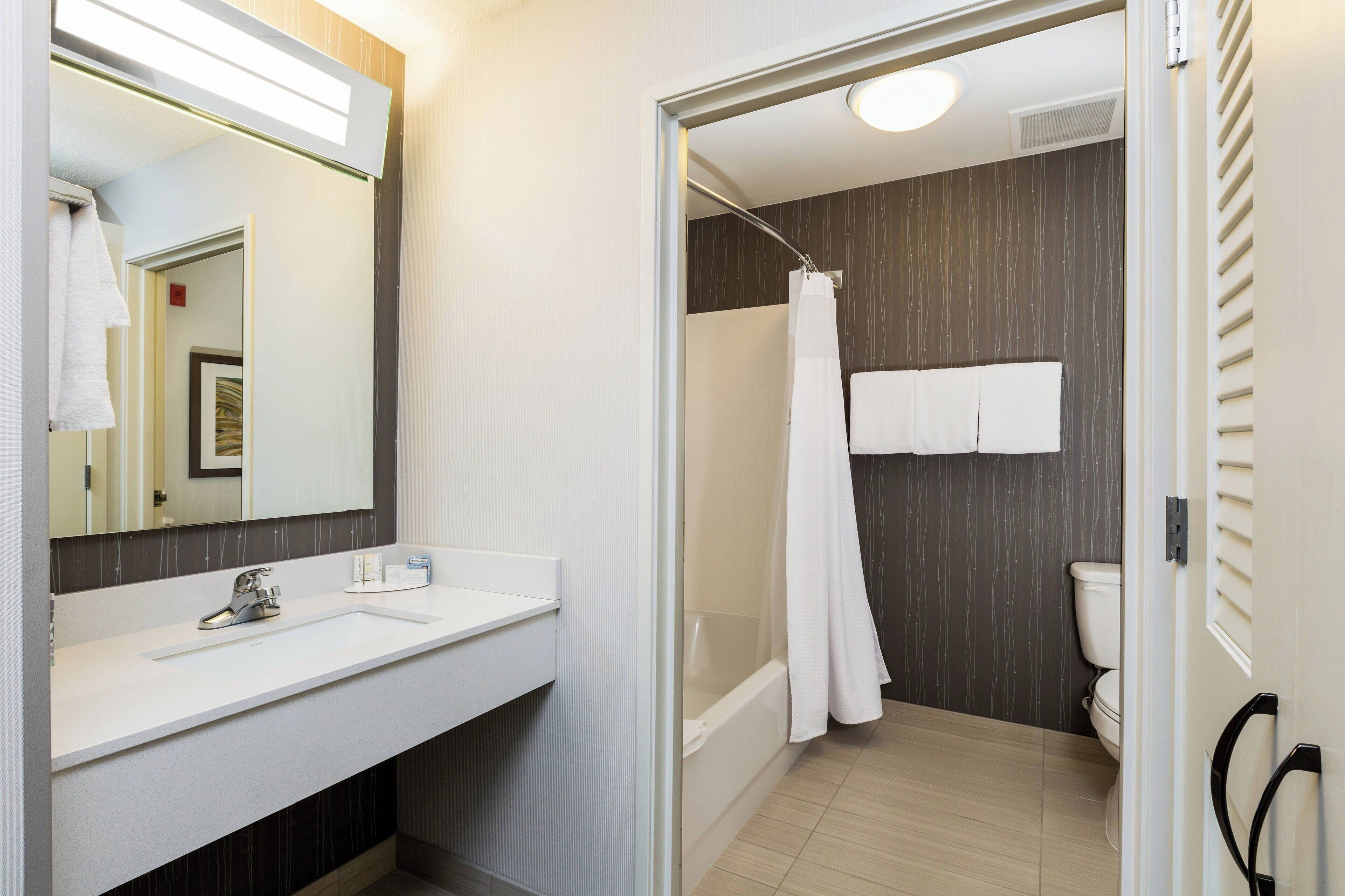 free toiletries, hair dryer, towels, soap