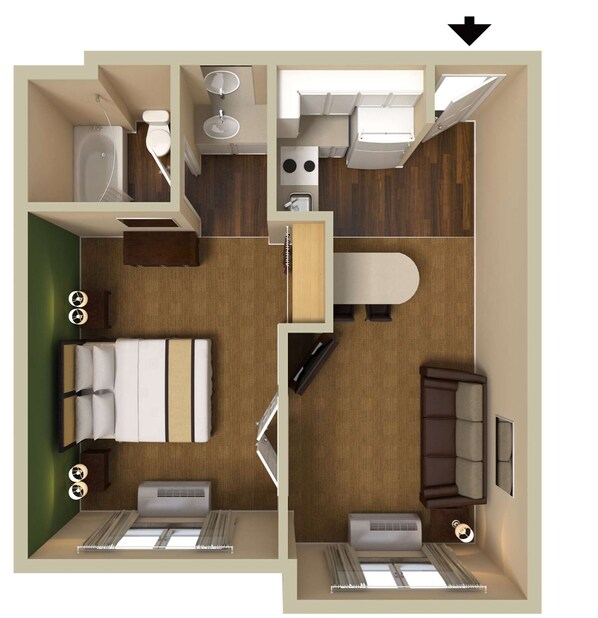 Desk, iron/ironing board, free WiFi, bed sheets