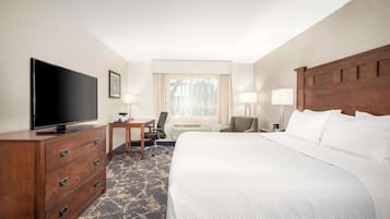 Premium bedding, down comforters, pillowtop beds, desk