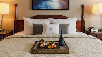 Ropa de cama de alta calidad y minibar