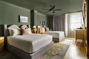 Deluxe Room, 2 Queen Beds | 1 bedroom, pillow-top beds, blackout curtains, iron/ironing board