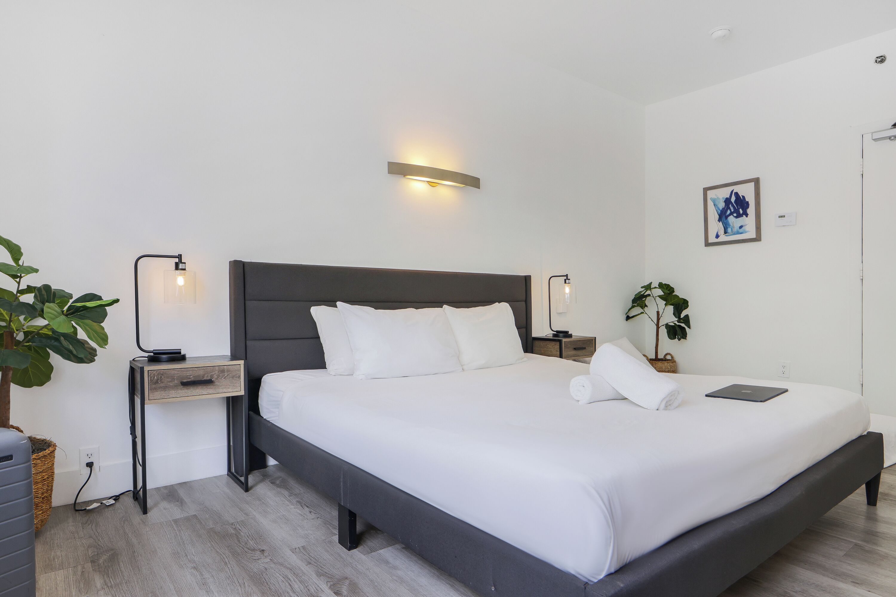 Standard Room, Multiple Beds, Private Bathroom (Self check-in) | In-room safe, desk, blackout drapes, iron/ironing board