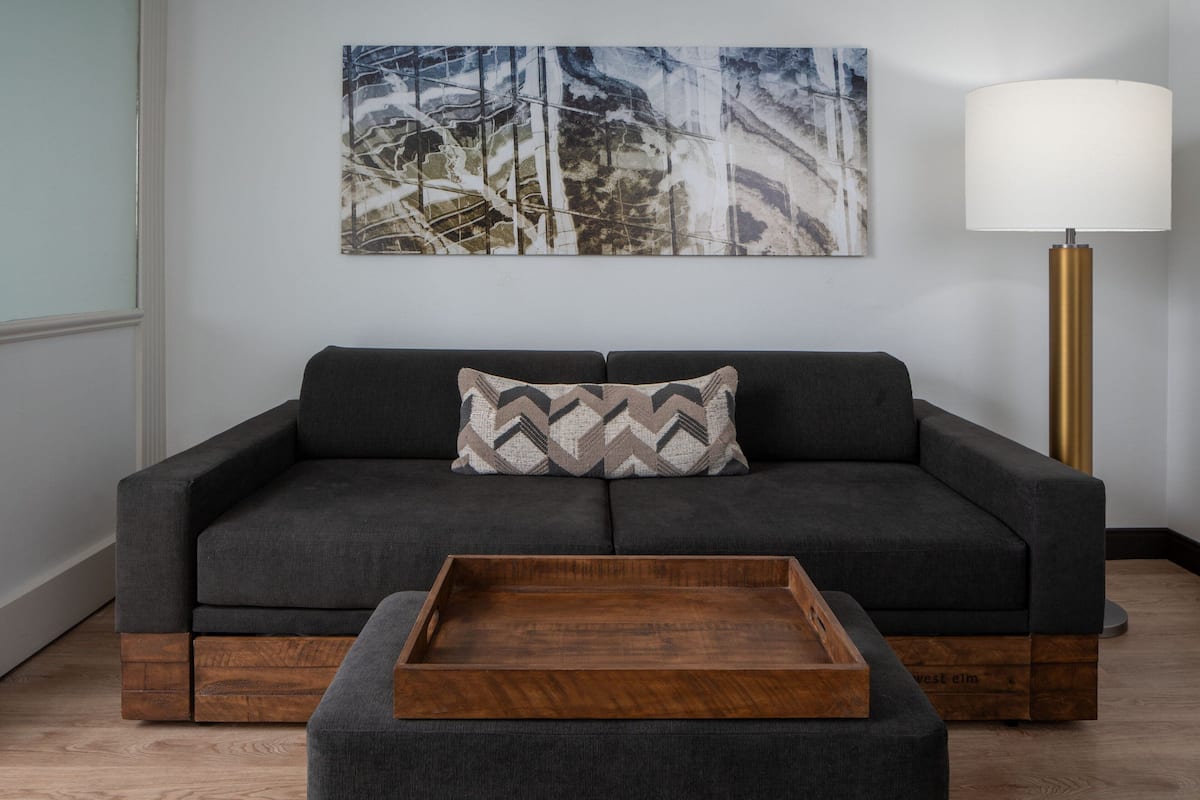 Suite, 1 Bedroom, Non Smoking | Desk, blackout curtains, soundproofing, iron/ironing board