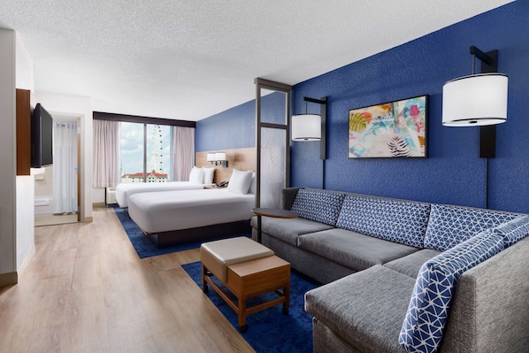 Room (1 Sofa and 2 Queen Beds High Floor)