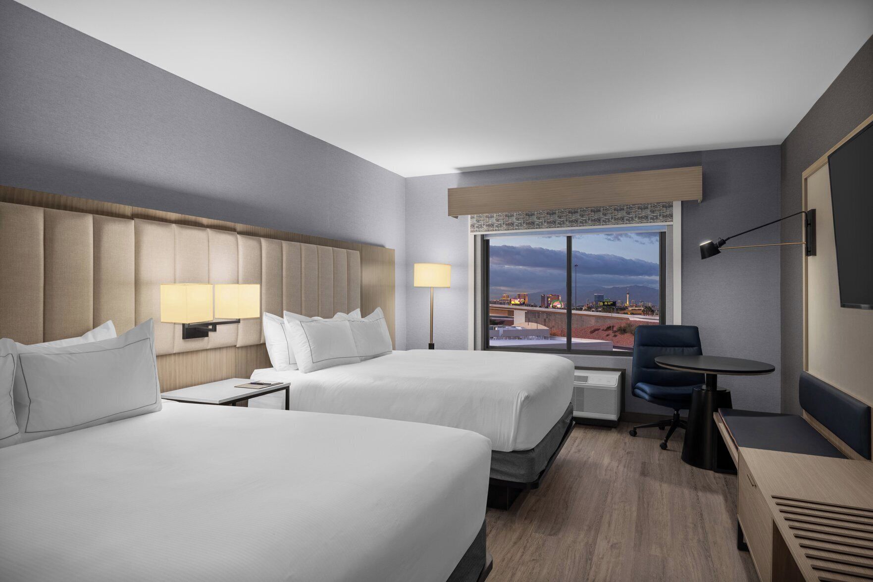 Premium bedding, pillowtop beds, in-room safe, desk