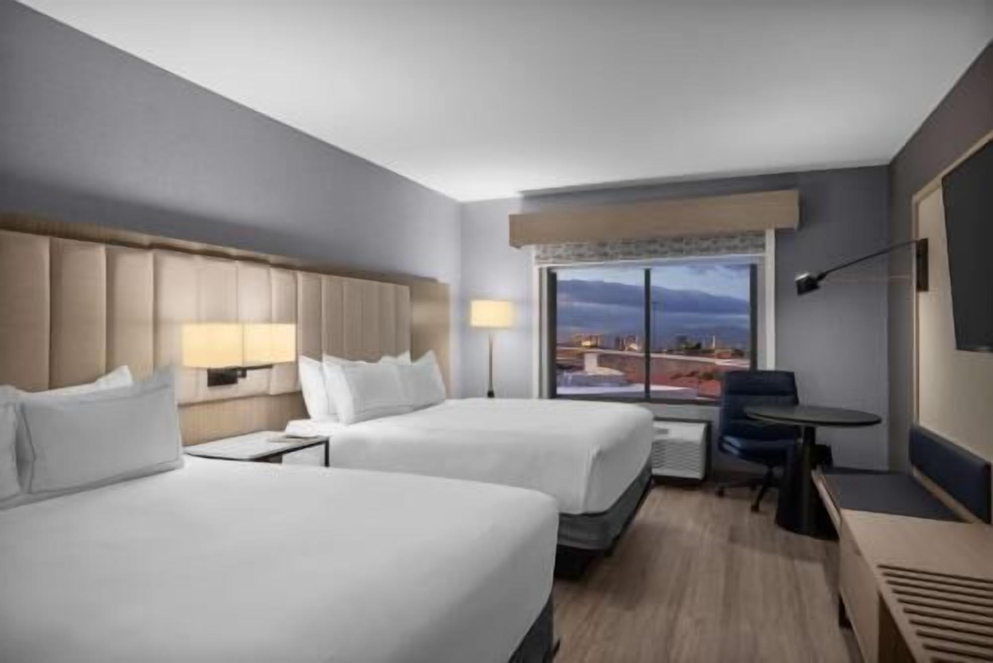 Premium bedding, pillowtop beds, in-room safe, desk