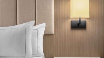 Premium bedding, pillowtop beds, in-room safe, desk