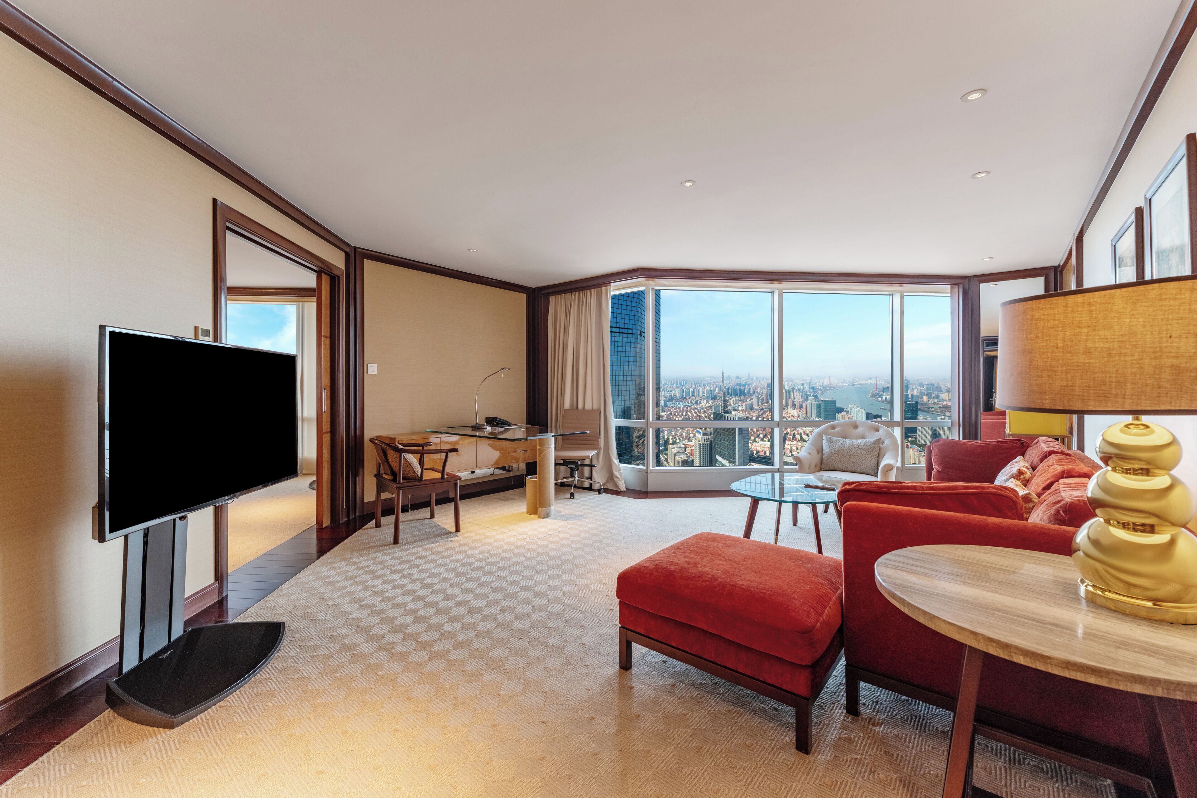 Grand Suite, 1 King Bed, City View | Premium bedding, down comforters, minibar, in-room safe