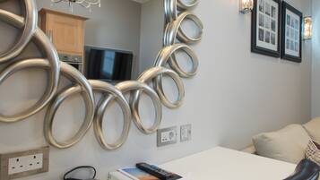 Suite, 1 Queen Bed, Kitchen, Annex Building | In-room safe, desk, soundproofing, iron/ironing board