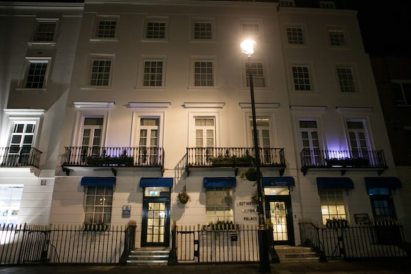 Front of property – evening/night