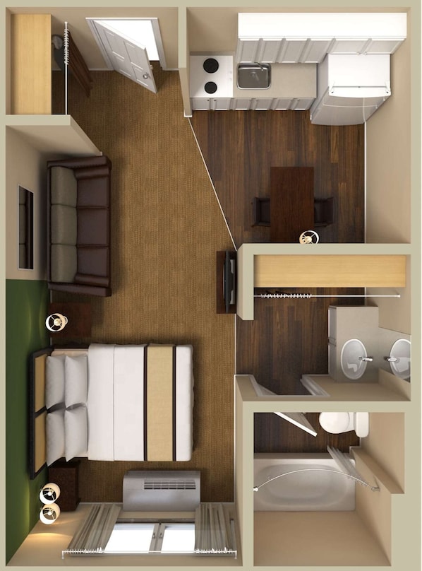 Desk, iron/ironing board, free WiFi, bed sheets - Extended Stay America Suites Phoenix Midtown (Phoenix)