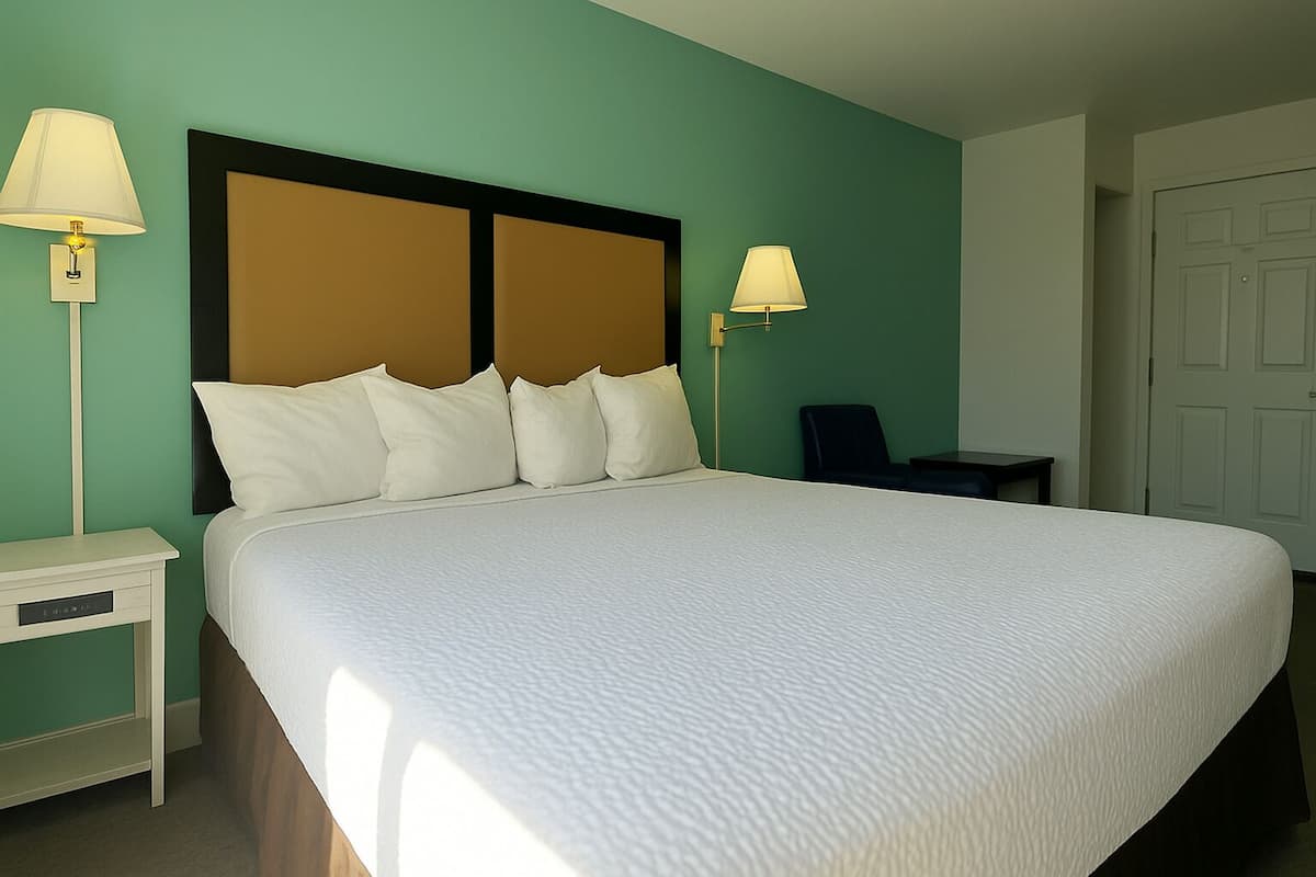 Suite, 1 kingsize bed, niet-roken | Een bureau, een strijkplank/strijkijzer, extra bedden, gratis wifi