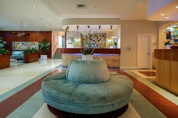 Hotel entrance and lobby at The Tony Hotel South Beach