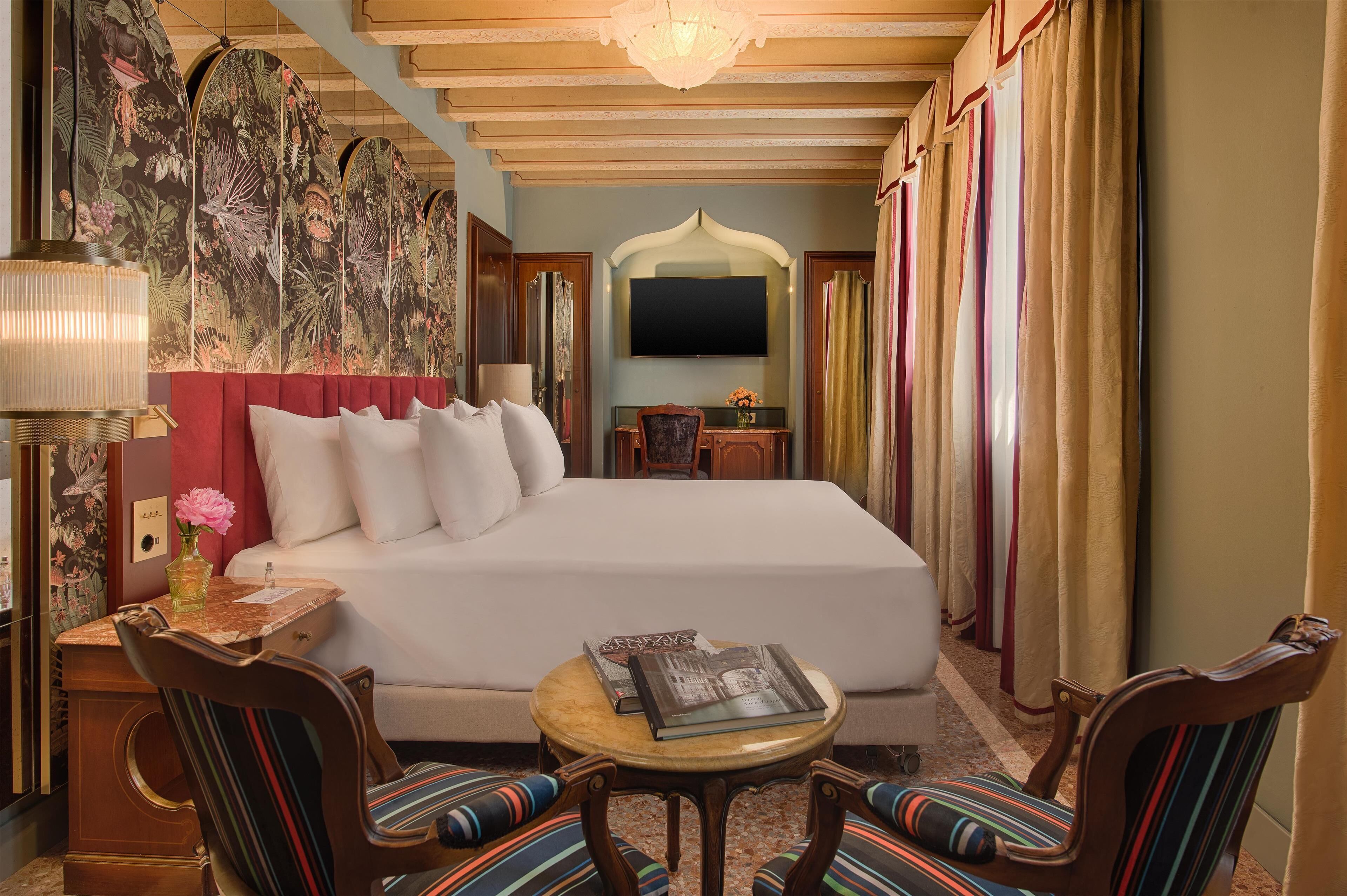 1 bedroom, hypo-allergenic bedding, down duvets, minibar