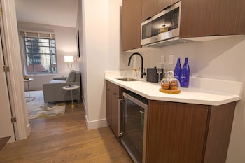 New Amsterdam Suite | Private kitchen at Hotel Belleclaire